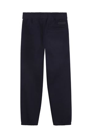 pantaloni in cotone blu LANVIN KIDS | N30372855